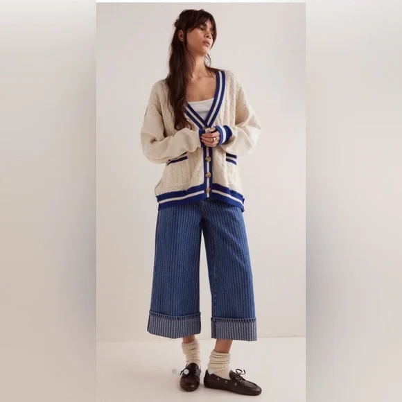 Free People We The Free Varsity Cardi - Picture 3 of 16